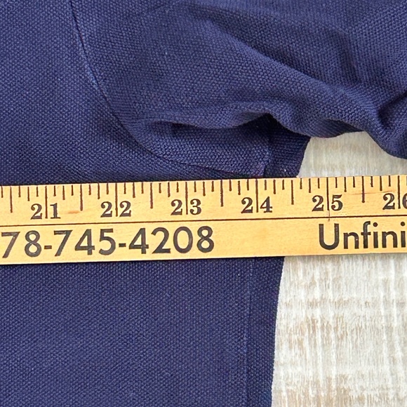 Polo Ralph Lauren Crest & Big Pony Mens Polo Shirt XLT Navy Blue/Gold Embroided - Picture 5 of 12